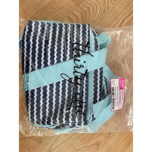 Around the clock thermal - Scallop Stripe 31 gifts Thirtyone lunchbox blue NEW